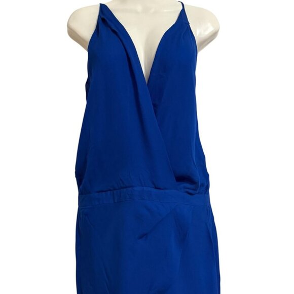 Mason Blue Silk Dress SZ 4 Cocktail Party - Picture 1 of 6